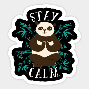 Stay Calm Panda Sticker